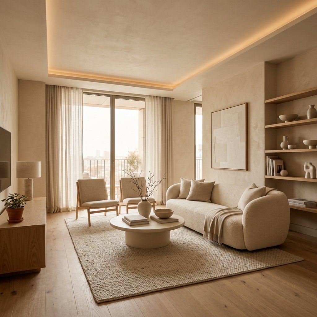 Warm Minimalism Interior Pune - Krafts by Omkar Designs